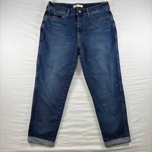 Signature by Levi Strauss Heritage Boyfriend Jeans Womens 8 Blue Medium Wash